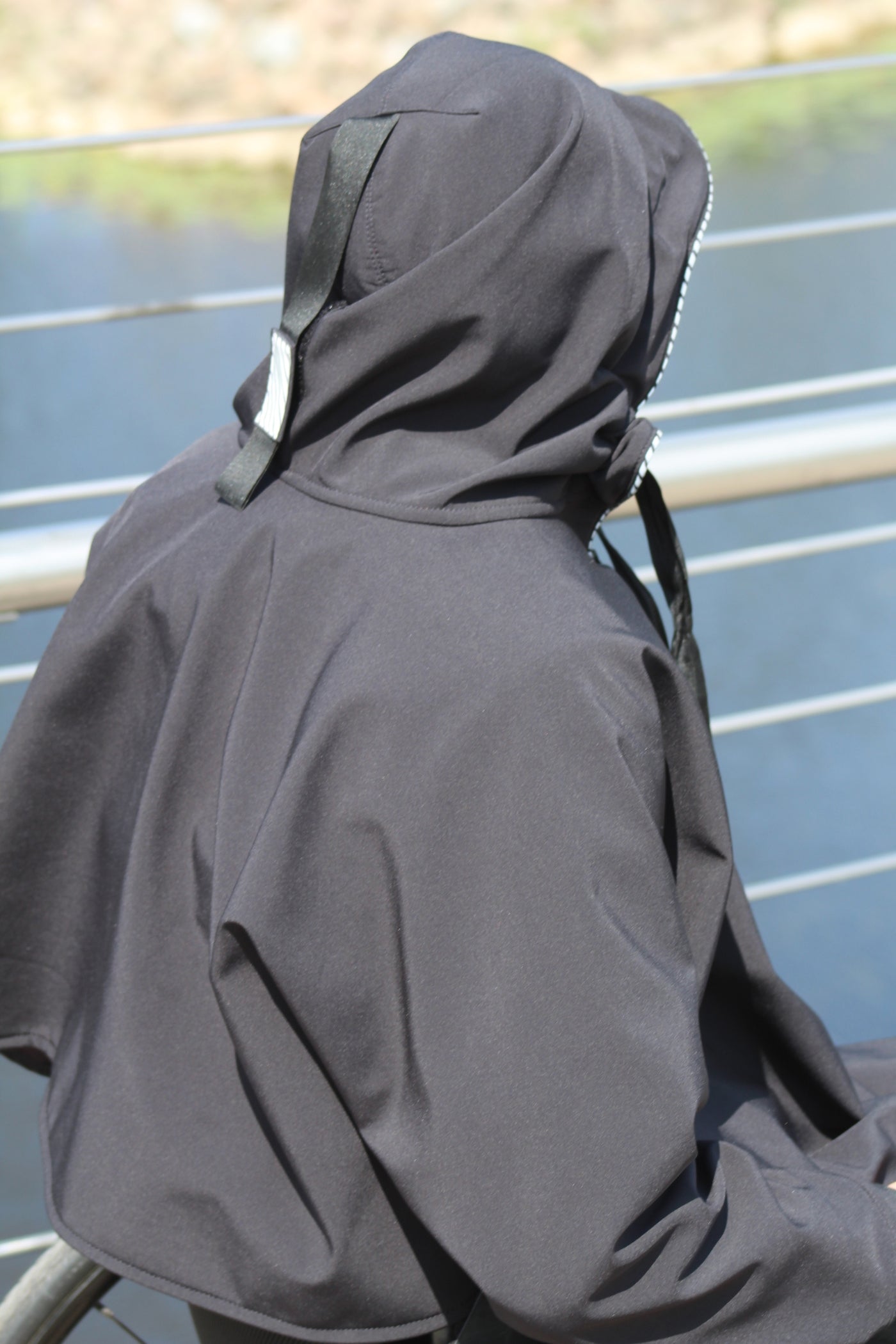 Wheelchair adaptive breathable raincoat