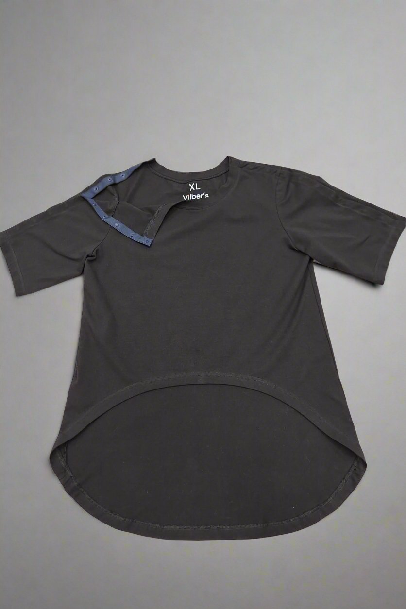 Short sleeve custom design t-shirt wheelchair adaptive for assisted clothing