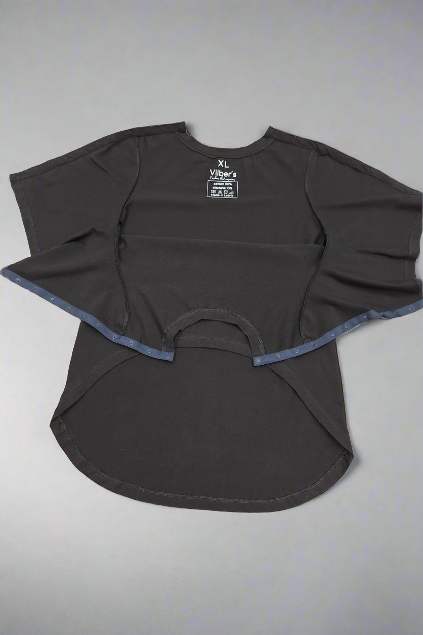 Short sleeve custom design t-shirt wheelchair adaptive for assisted clothing