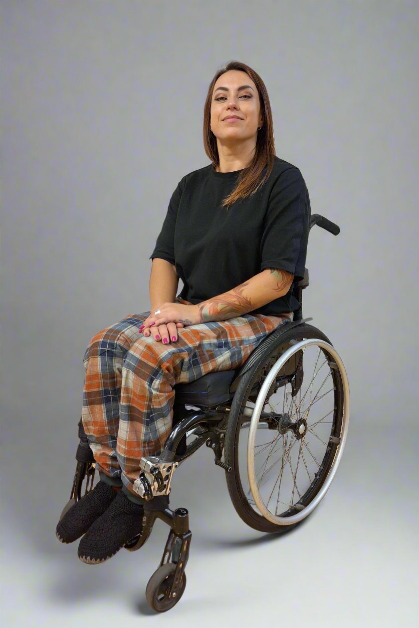 Short sleeve custom design t-shirt wheelchair adaptive for assisted clothing
