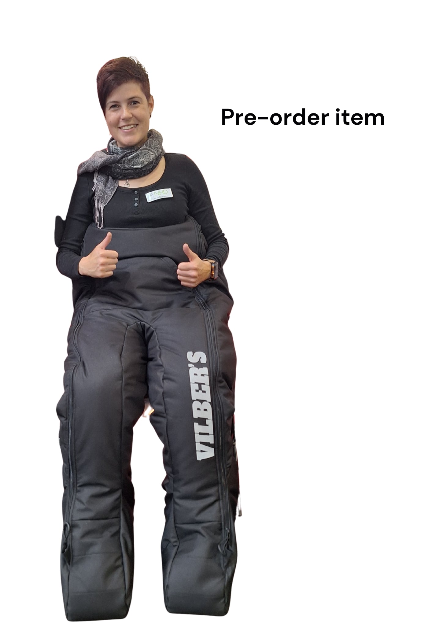 Wheelchair separate leg warm Combi for down to 20°C.