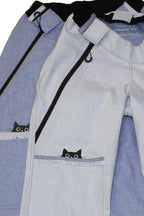 Last items! Women's wheelchair adaptive jeans with elastic waist and fun print