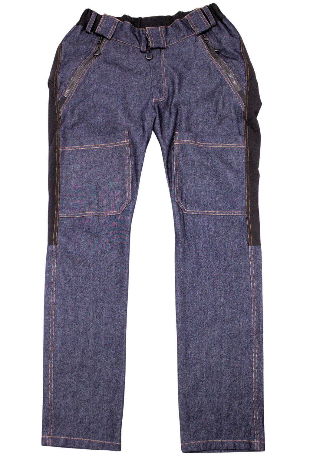 Aangepaste herenjeans voor rolstoelgebruikers met voorklep 100% katoen