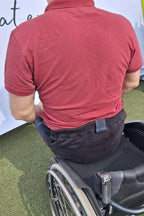 Aangepaste herenjeans voor rolstoelgebruikers met voorklep 100% katoen