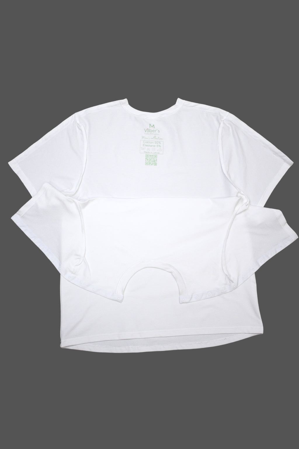 Adaptief T-shirt voor heren met te openen schouders
