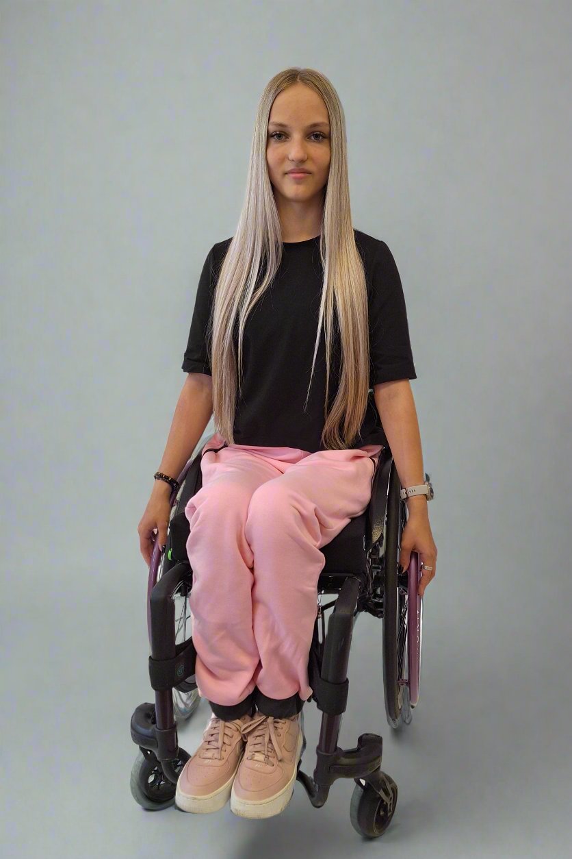 Dames Baby Roze Adaptieve Broek - Vrijetijdskleding