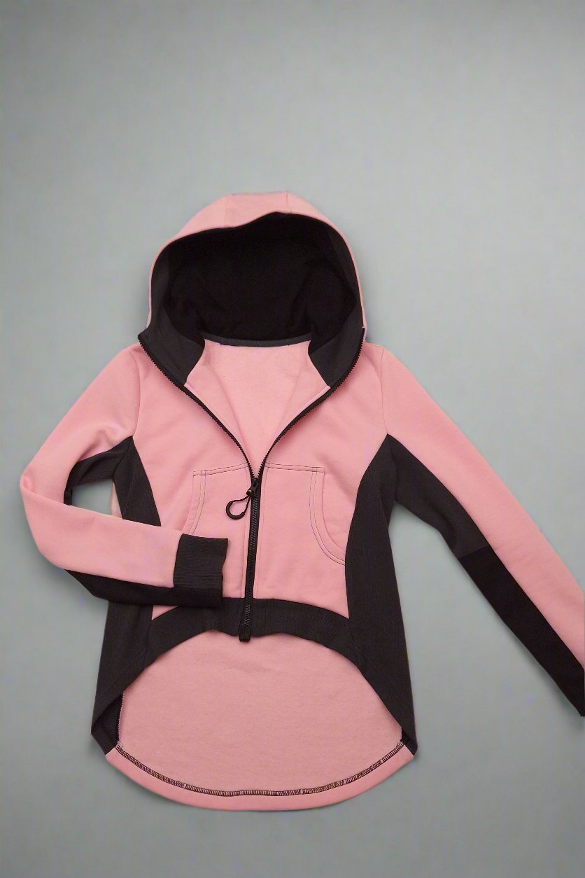 Dames Baby Roze Adaptieve Jersey Jas - Vrijetijdskleding