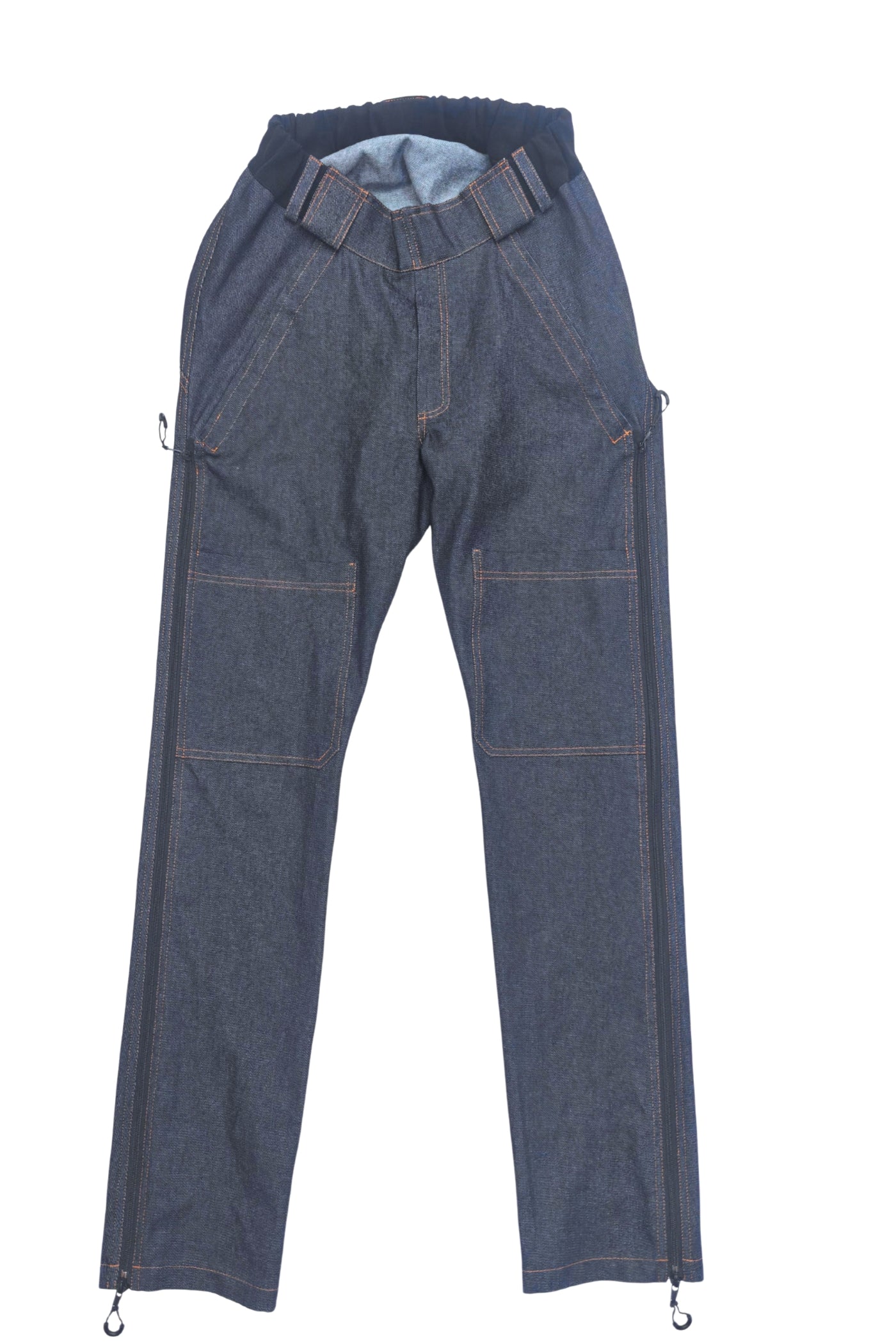 Men's Wheelchair Adaptive Jeans for Assisted Dressing | 100% Cotton Denim