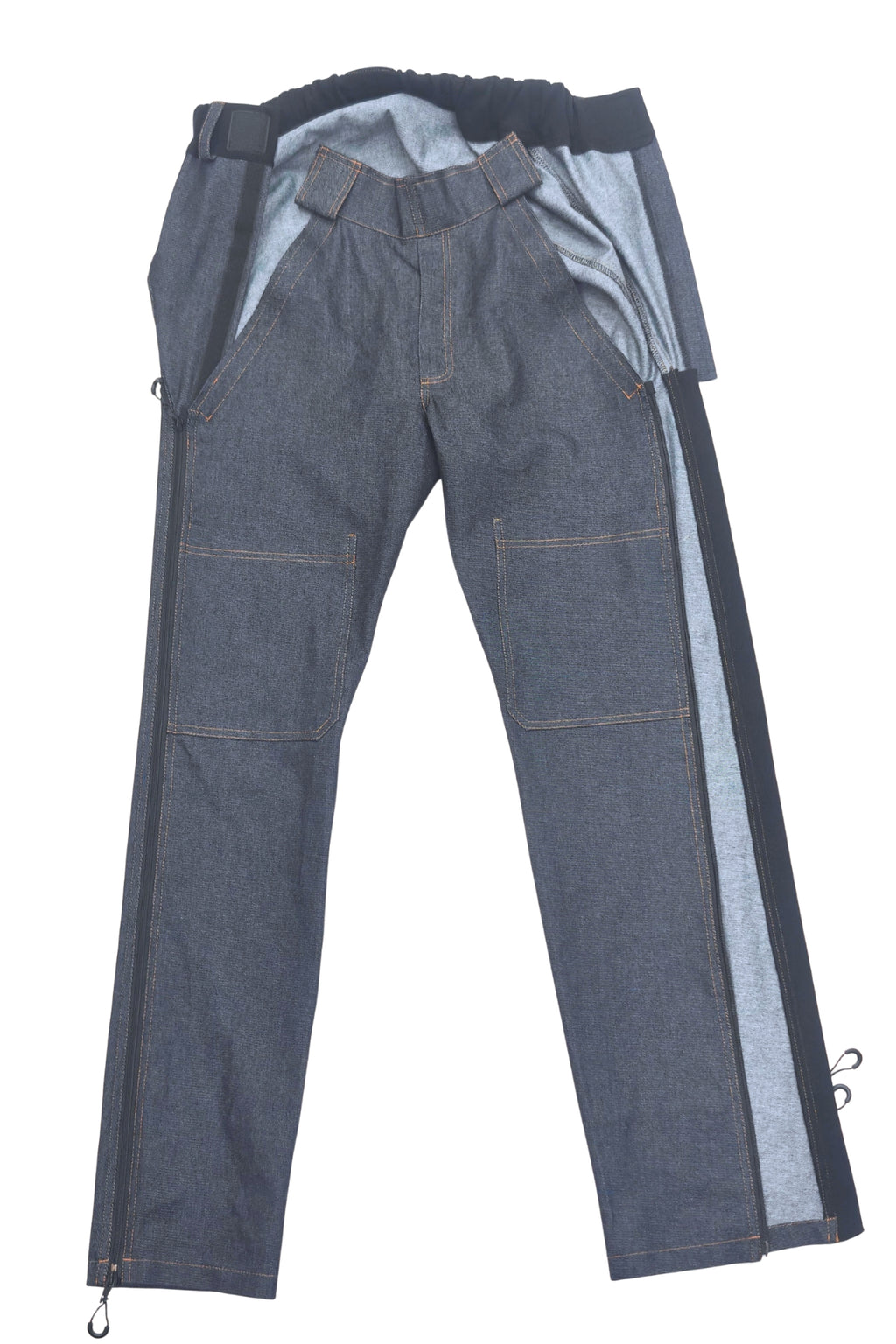 Aangepaste Herenjeans voor Hulpmiddelen bij het Aankleden | 100% Katoen Denim
