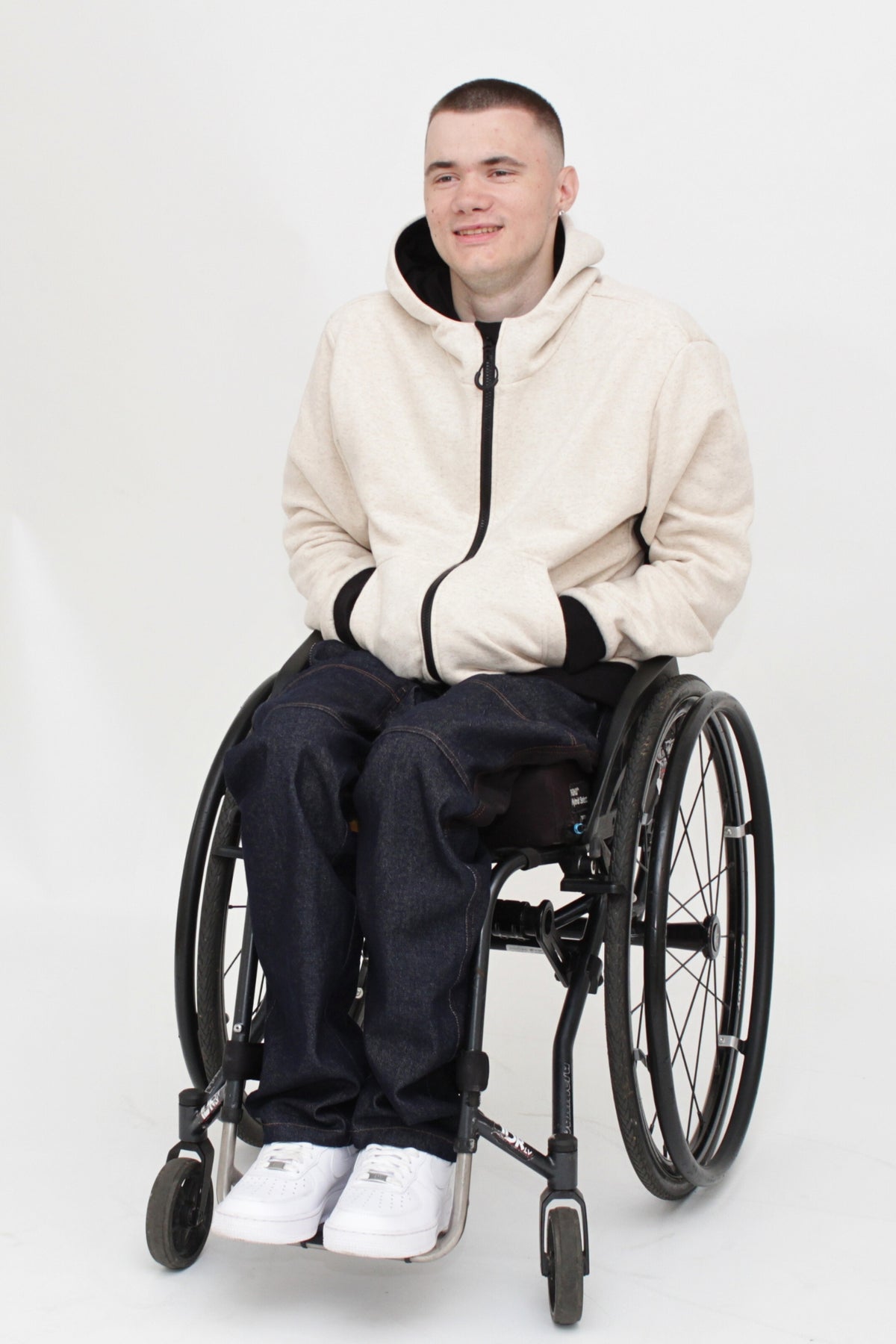 Men's wheelchair adaptive hoodie