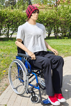 Heren rolstoel adaptieve warme softshell broek