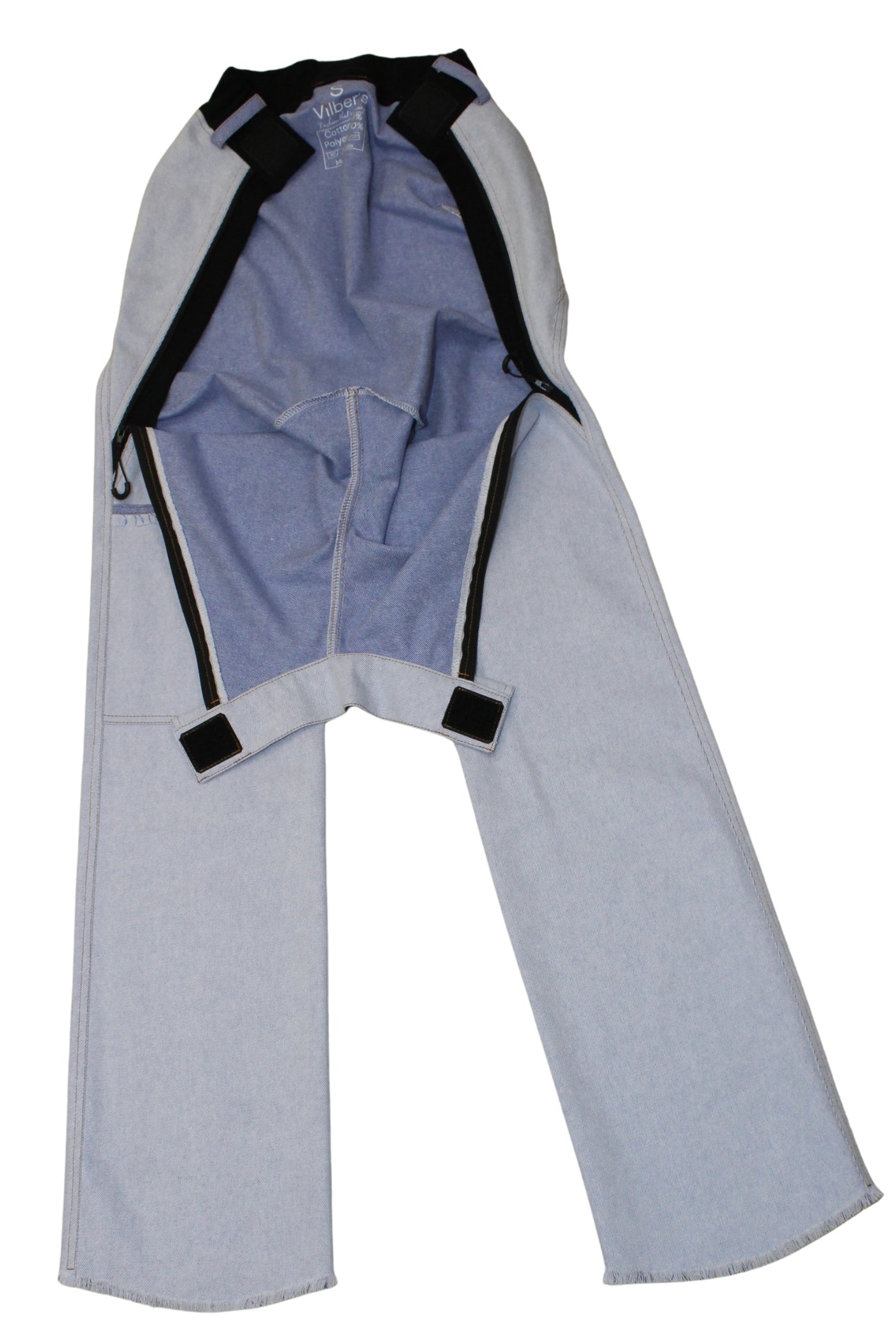 Women's wheelchair adaptive jeans with elastic waist and fun print