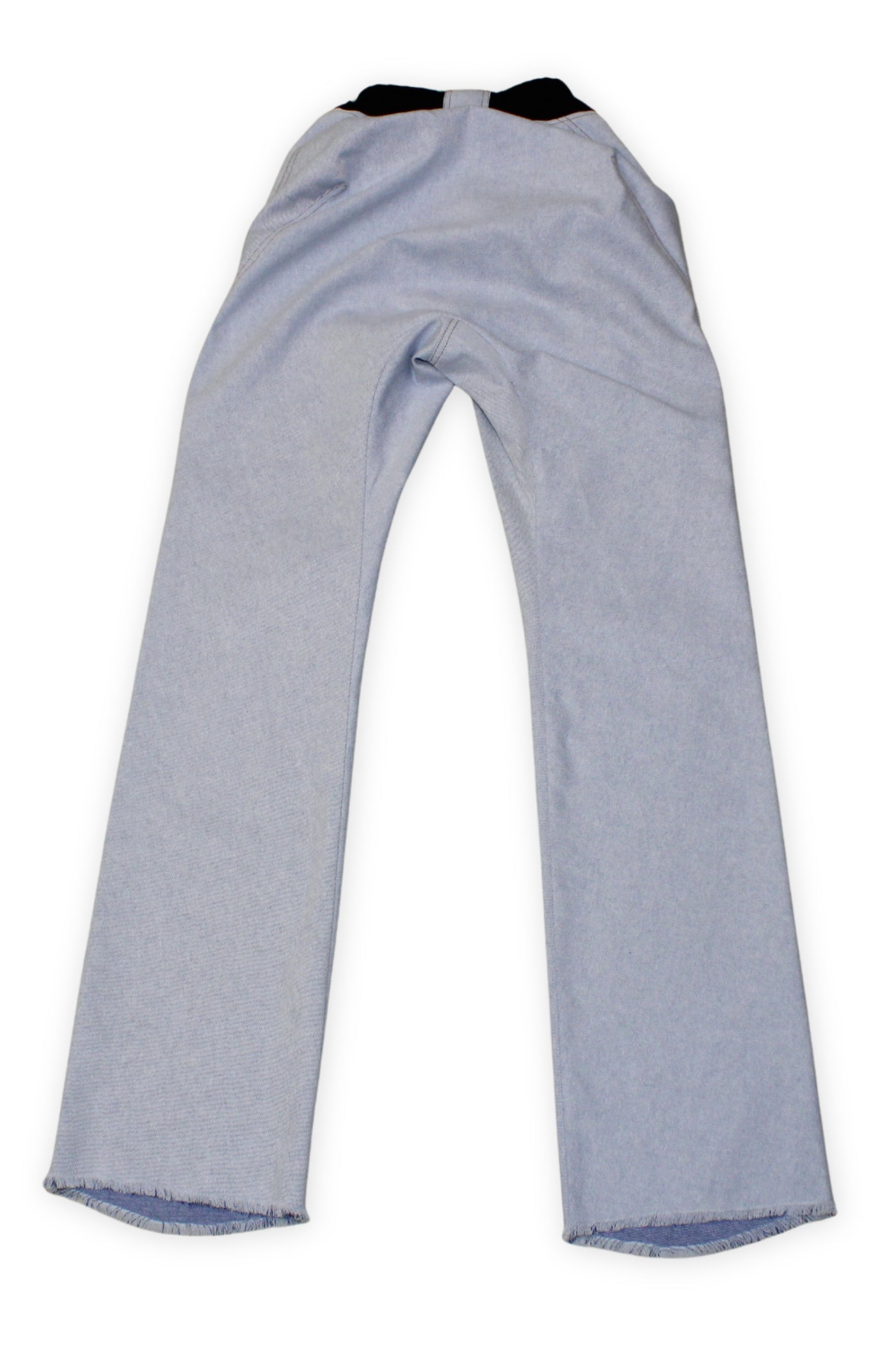 Women's wheelchair adaptive jeans with elastic waist and fun print