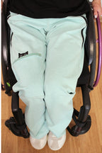 Last items! Women's wheelchair adaptive jeans with elastic waist and fun print