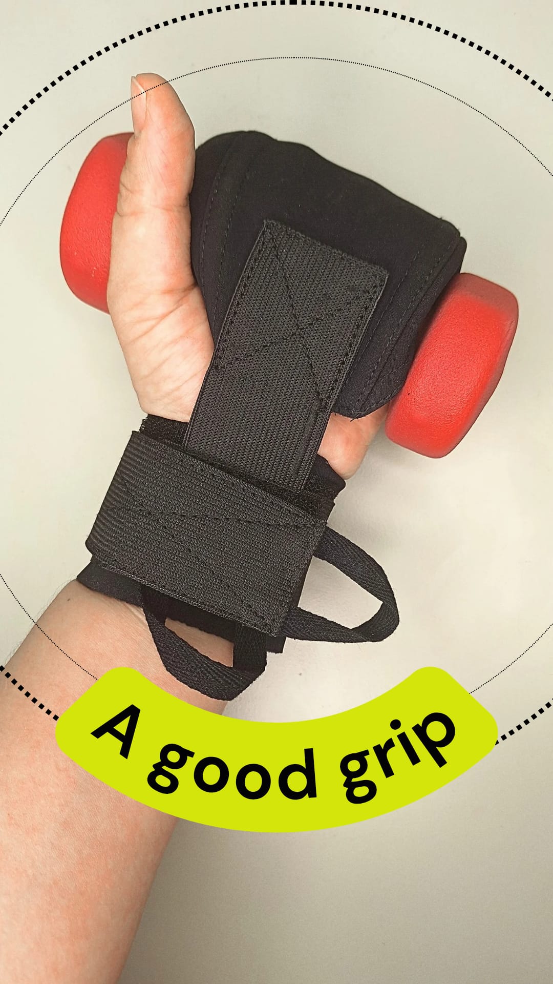 Gripversterkers met extra polsband (paar)