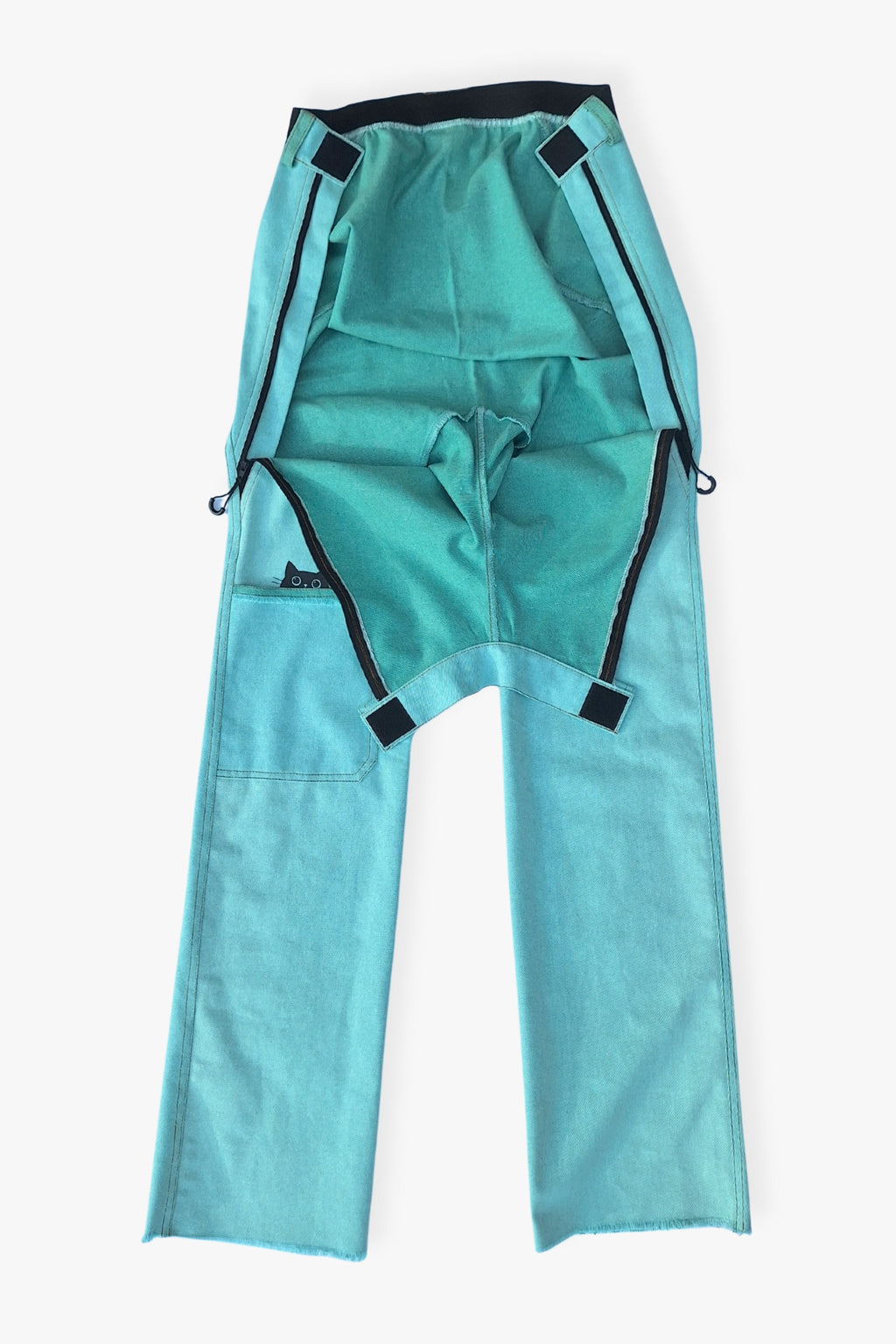 Last items! Women's wheelchair adaptive jeans with elastic waist and fun print