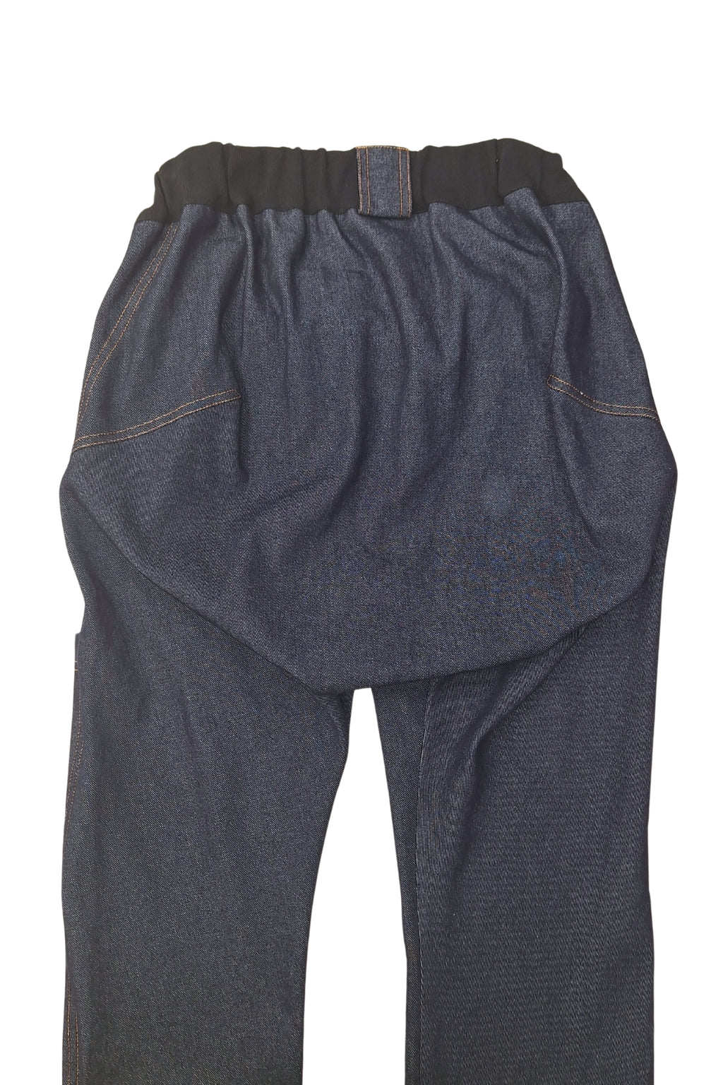 Aangepaste herenjeans voor rolstoelgebruikers met voorklep 100% katoen