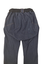 Aangepaste herenjeans voor rolstoelgebruikers met voorklep 100% katoen
