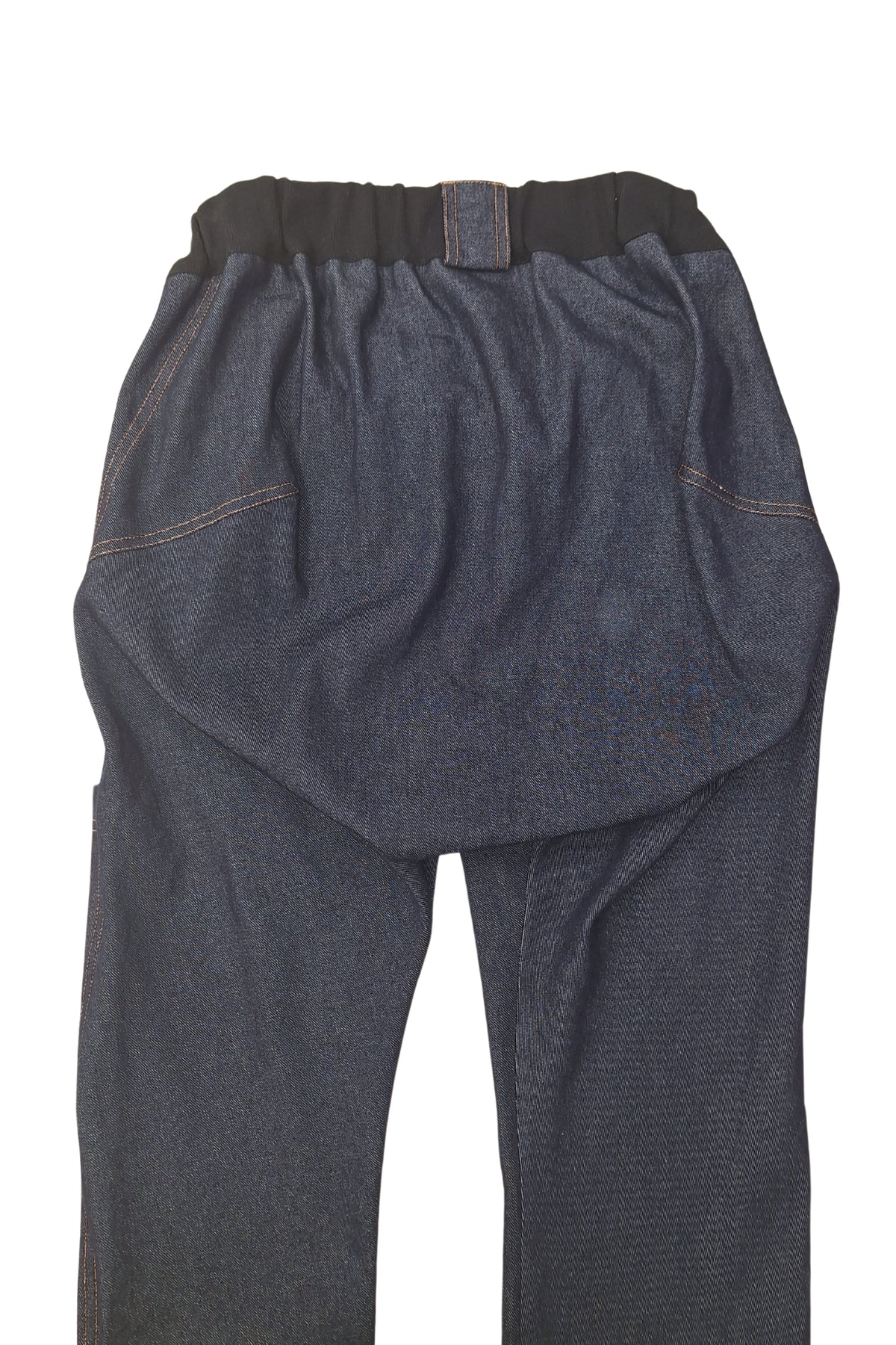 Aangepaste herenjeans voor rolstoelgebruikers met voorklep 100% katoen