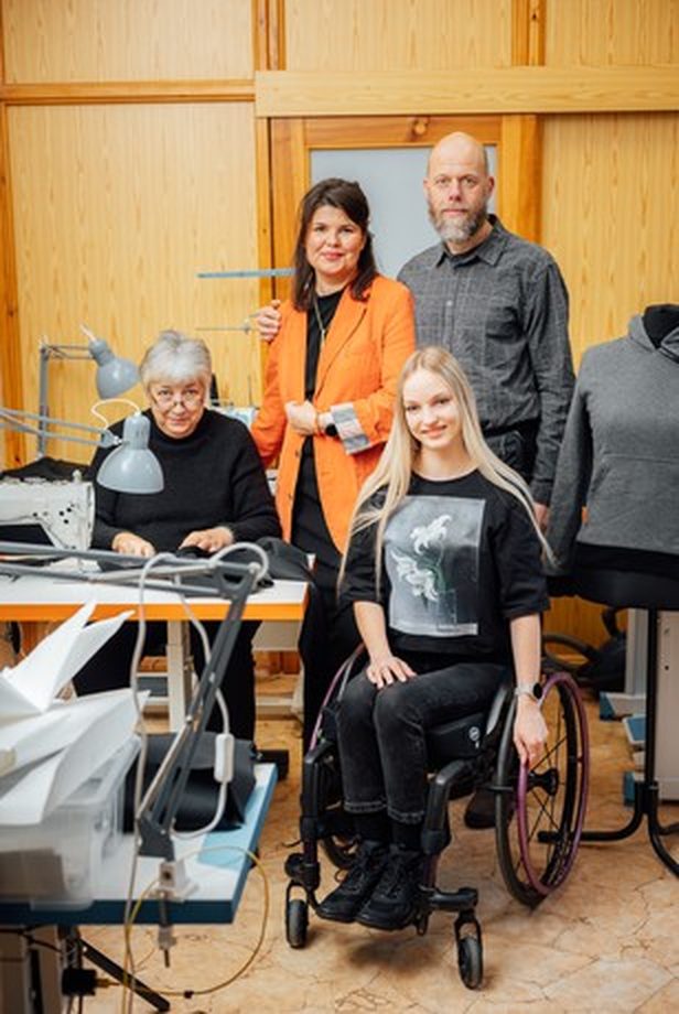 Het team van Vilber's samen in het atelier