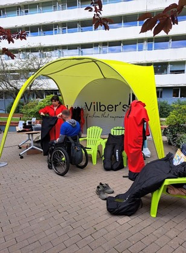 De stand van Vilber's op een buitenevenement